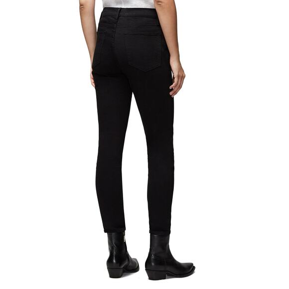 Frame Denim Noir Street Black Le High Waist Skinny Button Fly Jeans Size 28 - Picture 4 of 10